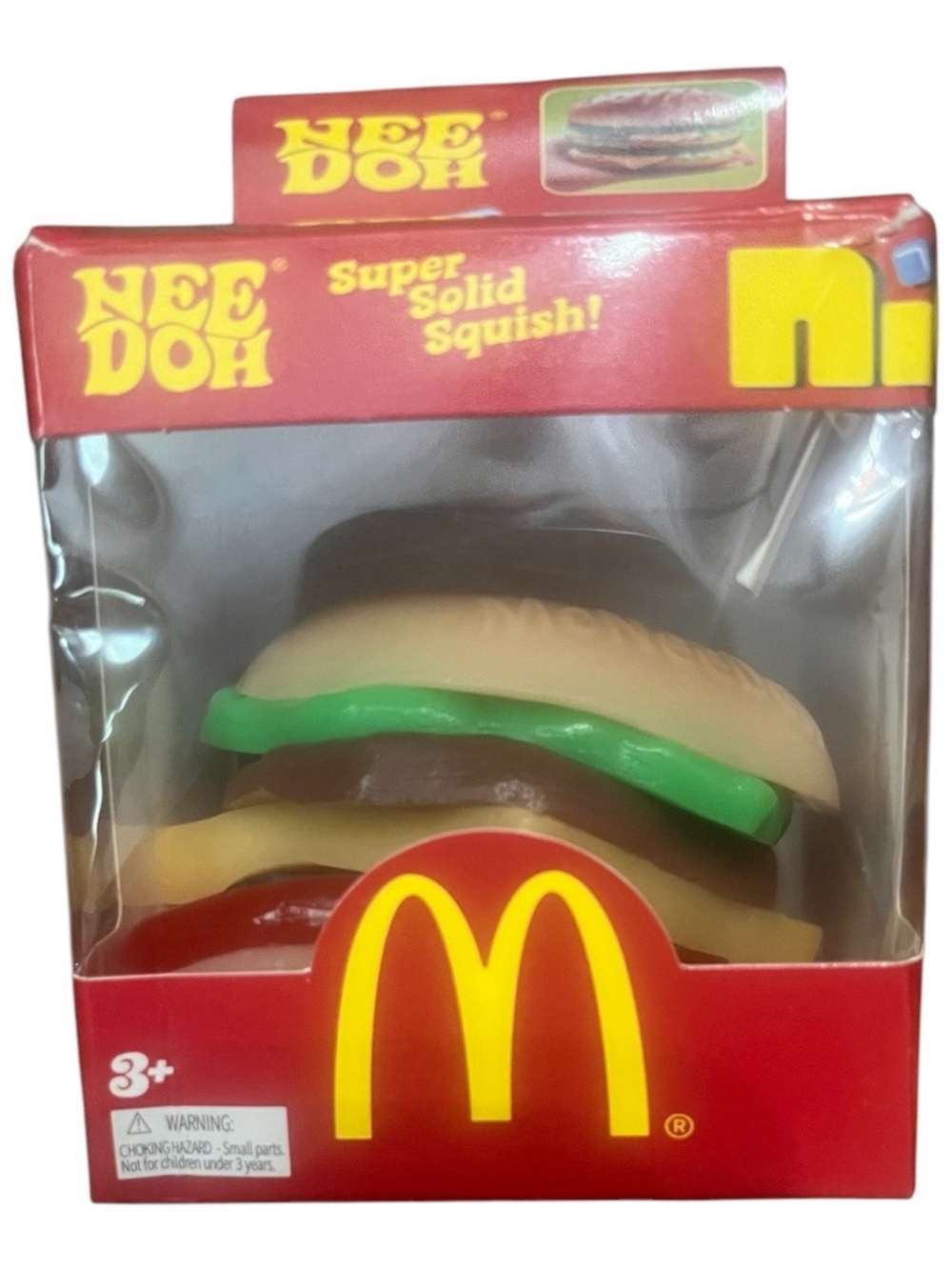 McDonald's Squishy Burger Toy - Red, Yellow, Green, Tan, Brown